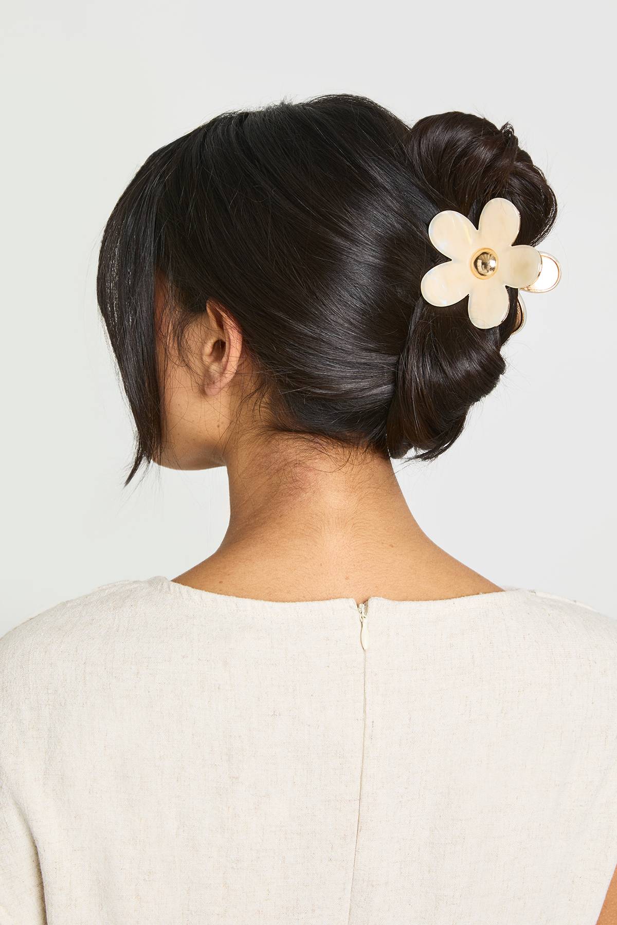 boohoo Barrette à Cheveux Fleur Marbrée