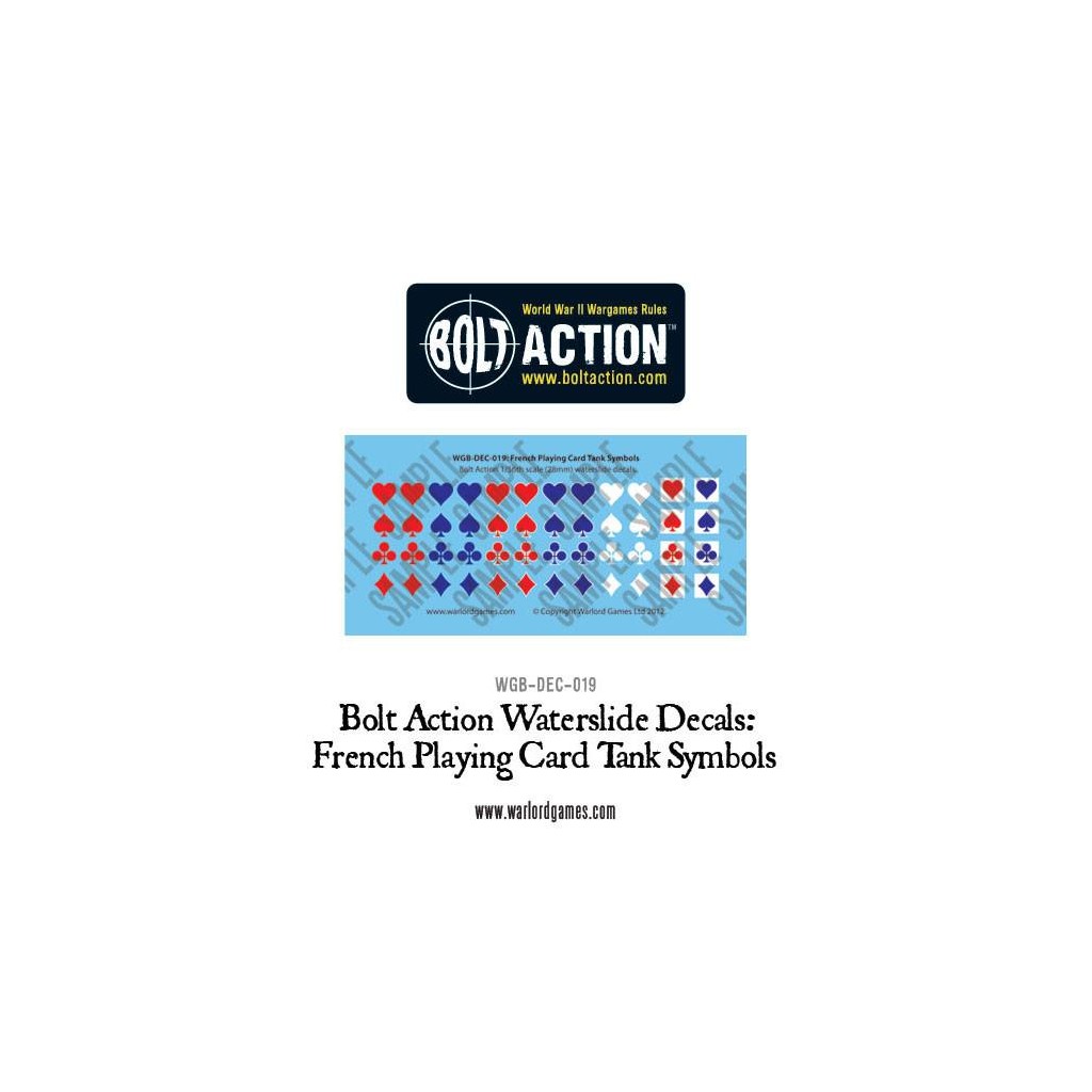 Bolt Action - French Vehicle Decals