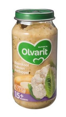 Olvarit 15M08 Bloemkool Kalkoen Aardappel 250g
