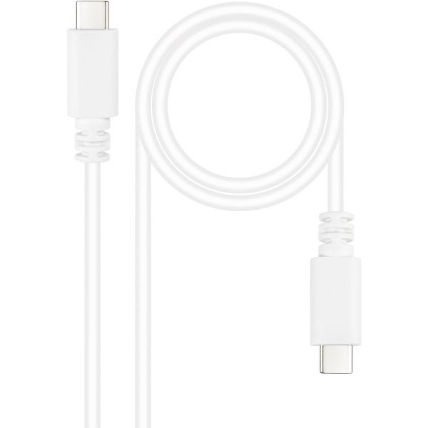 Nanocable Cabo USB 2.0 3A USB-C M/M 1.5 M Branco