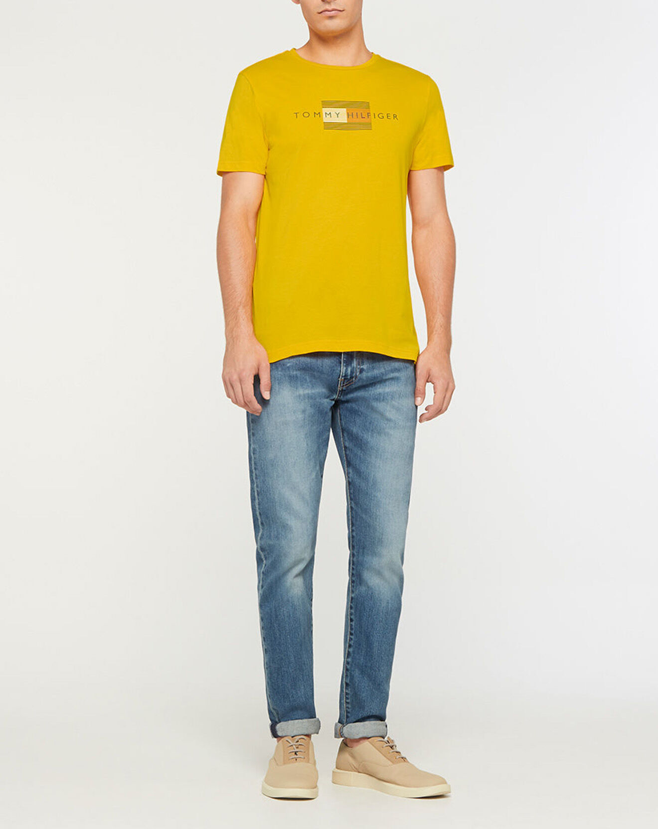 Tommy Hilfiger T-Shirt Lines Hilfiger jaune