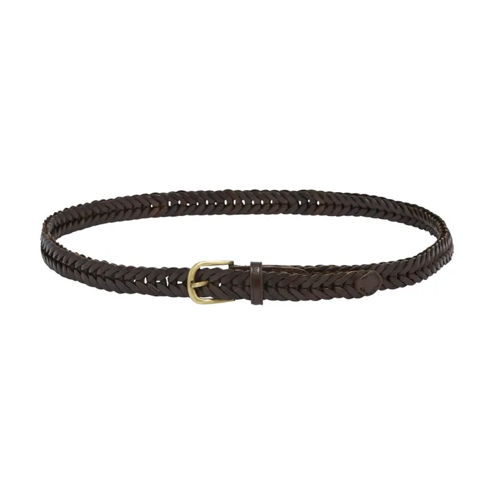Dragon Diffusion Ceinture Tressée 2 cm | Marron