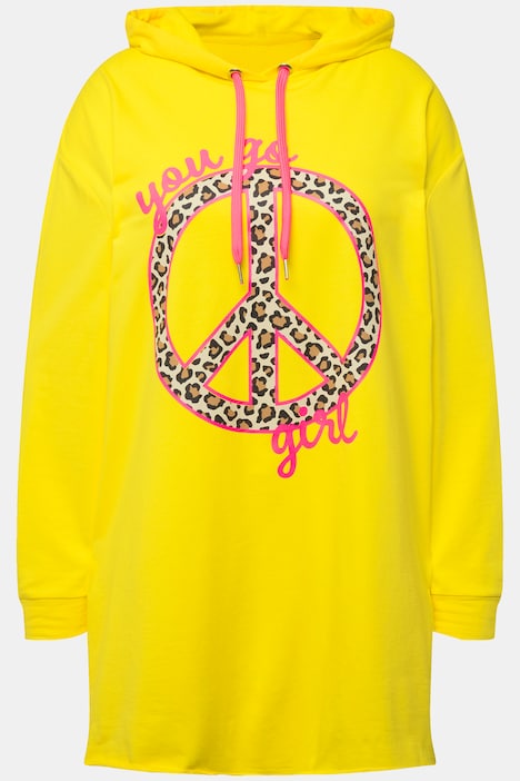 Sweatshirt, PEACE Zeichen, Rundhals, Langarm