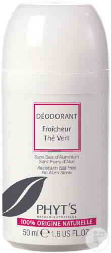 Phyt’s Déodorant Fraîcheur Thé Vert Toutes Peaux Roll-On 50ml