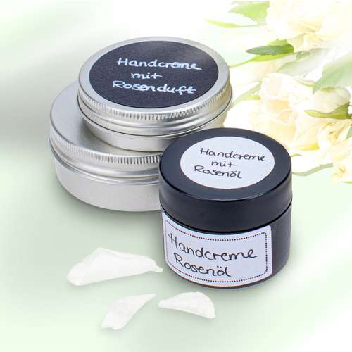 GLOREX leere Creme-Dose schwarz doppelwandig