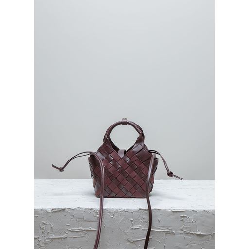 Cala Jade Misu Mini Crossbody Taske, Dark Maroon Mix