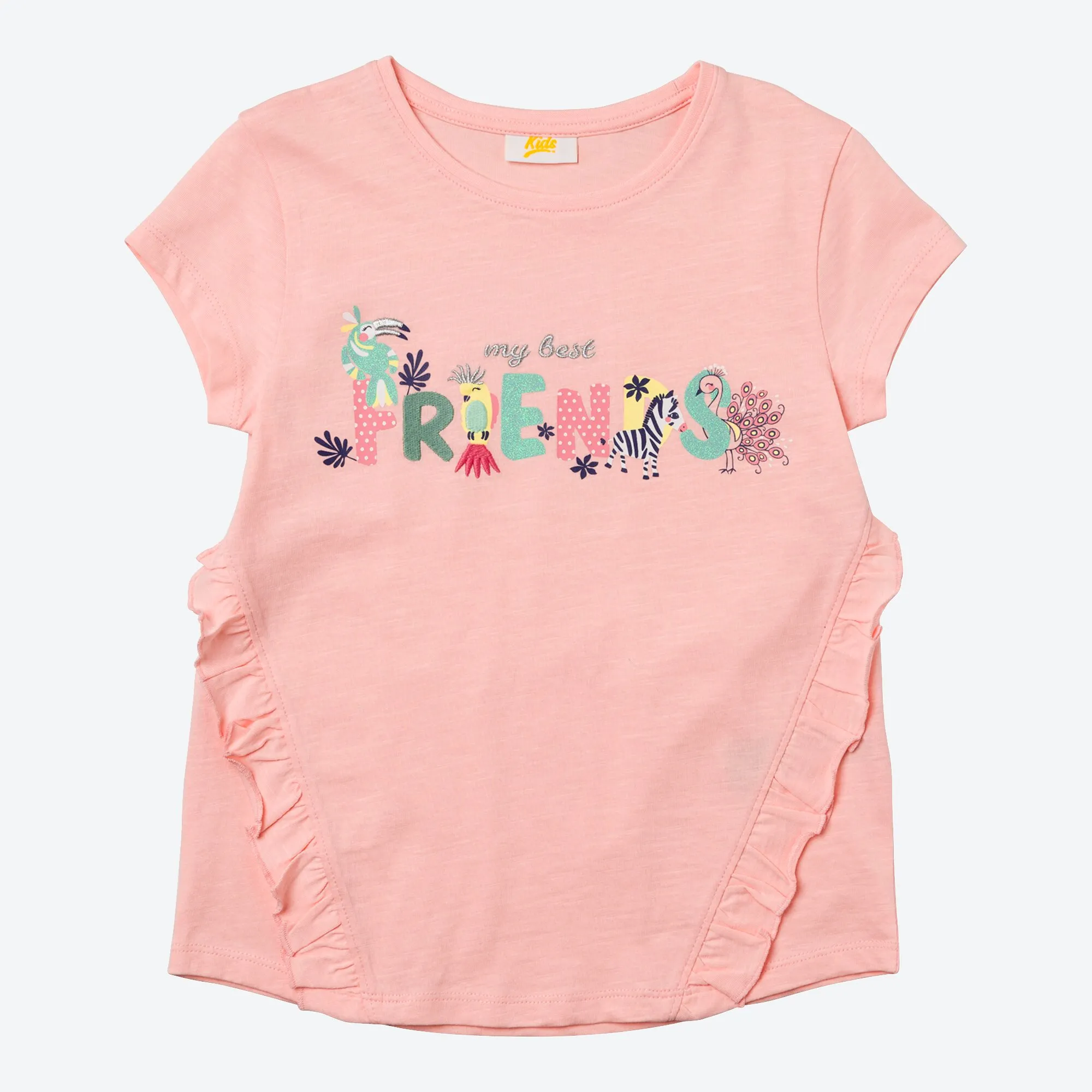 Mädchen-T-Shirt mit Rüschen