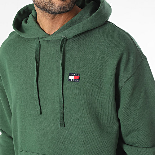 Sweat Capuche Relax Badge 6369 Vert