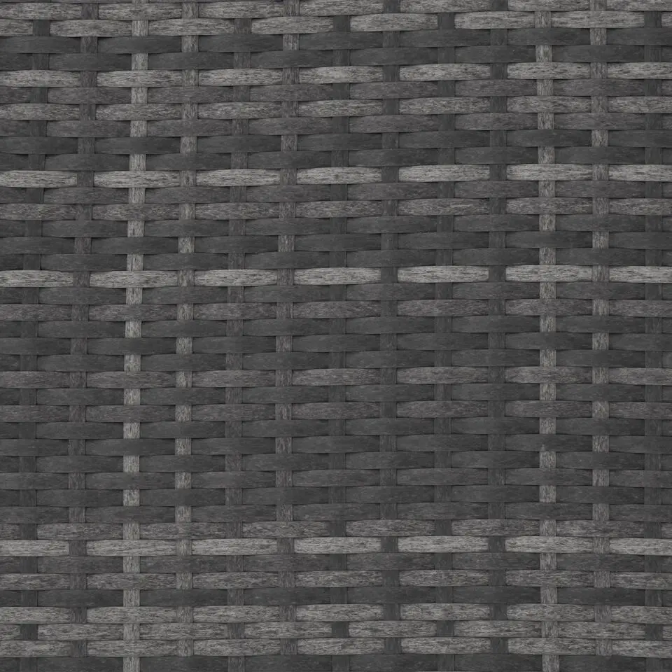 tectake - tuinset Malaga - wicker - grijs