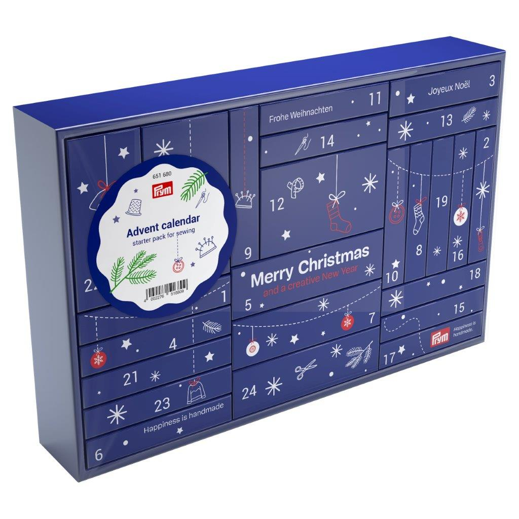 (45x29cm) Mercerie Adventskalender Handarbeits Weihnachts Kalender (651681) - Näh Zubehör