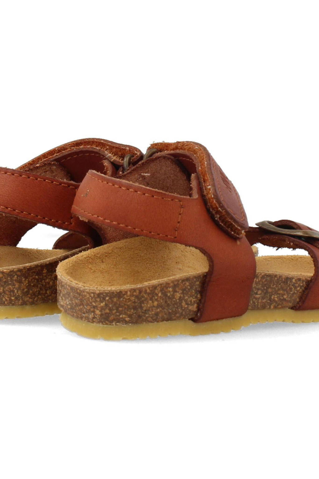 Develab leren sandalen cognac