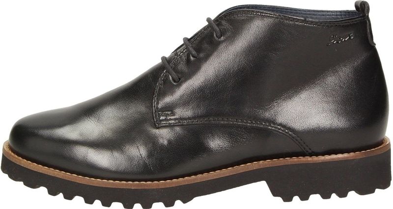 SIOUX - Meredith - Veterlaarsjes - Zwart - Leren Schoen