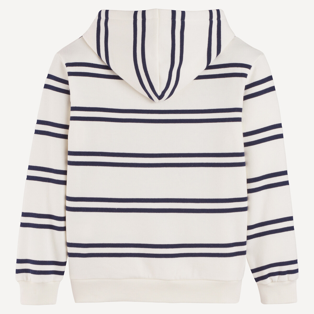 COLEÇÕES LA REDOUTE<br>Moletom com capuz listrado oversized