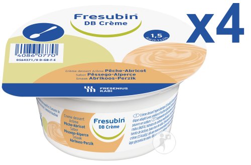 Fresubin DB Crème Pêche-Abricot Pots 4x125g