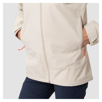 Veste Imperméable Femme Salewa Puez Gore-Tex Paclite Beige