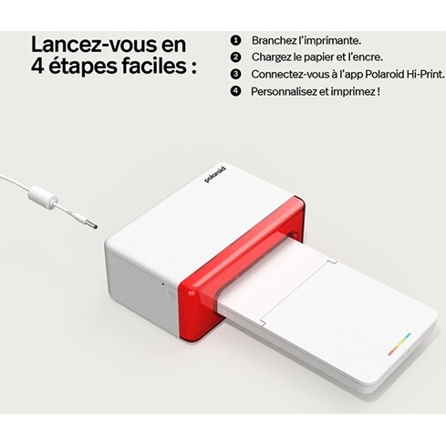 Imprimante photo Polaroid Coffret Everything box Hi-Print 4x6 (2 cartouches incluses - 80 feuilles)