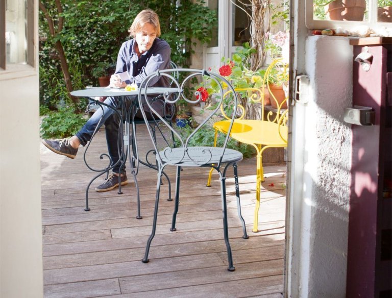 Fermob 1900 stapelbare tuinstoel Cotton White