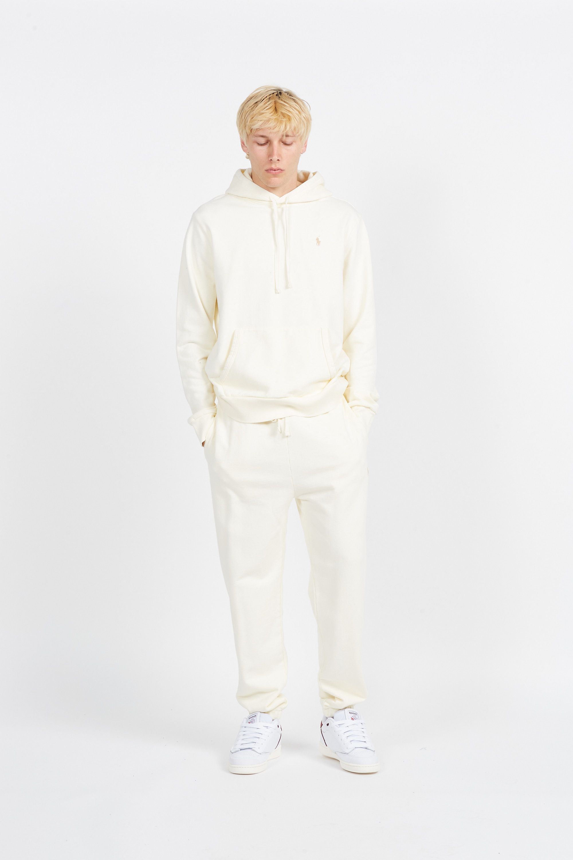 POLO RALPH LAUREN Sweat  Loopback Fleece Hoodie Beige