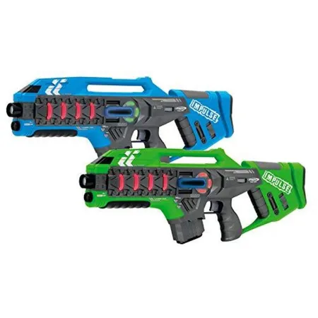 Jamara Laser Tag Impulse Gun Rifle Set blau und grün