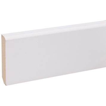 Hoge plint kwartrond wit 1,2 x 5,5