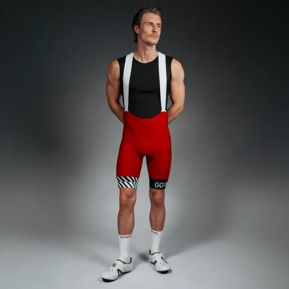 GORE Wear Swiftride Optical Fietsbroek Kort Rood Heren