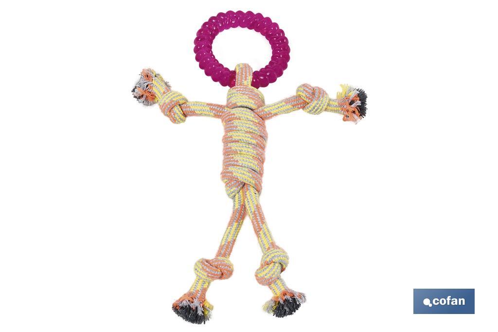 Brinquedo para mastigar para cães | Brinquedo para mastigar roxo | Algodão e poliéster