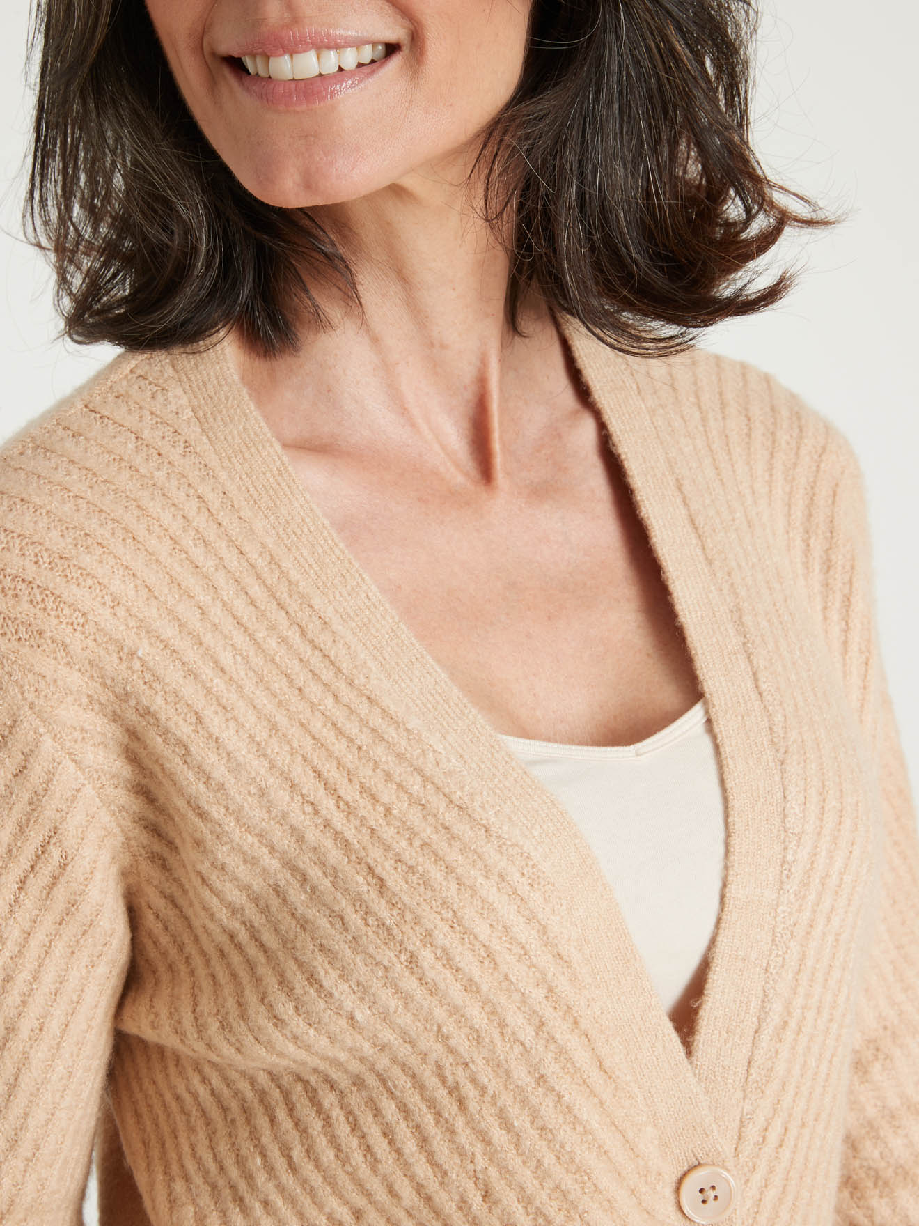 Gilet en maille affinante