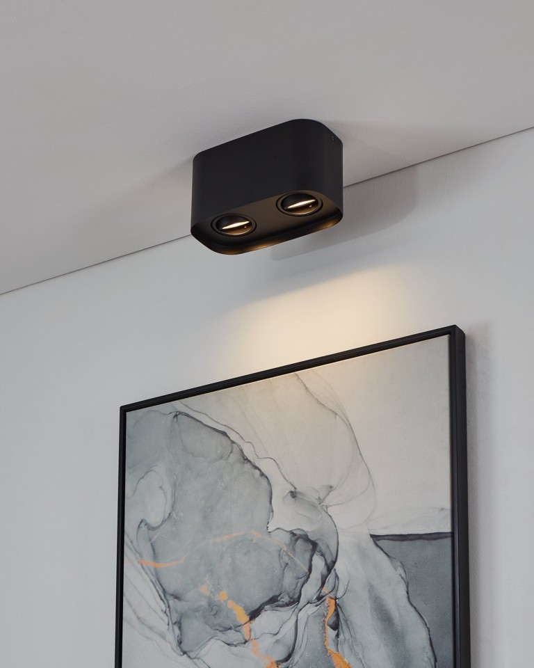 EGLO - Caminales-Z loftlampe sort 12,5x24 - RGB + TW - Zigbee, Bluetooth