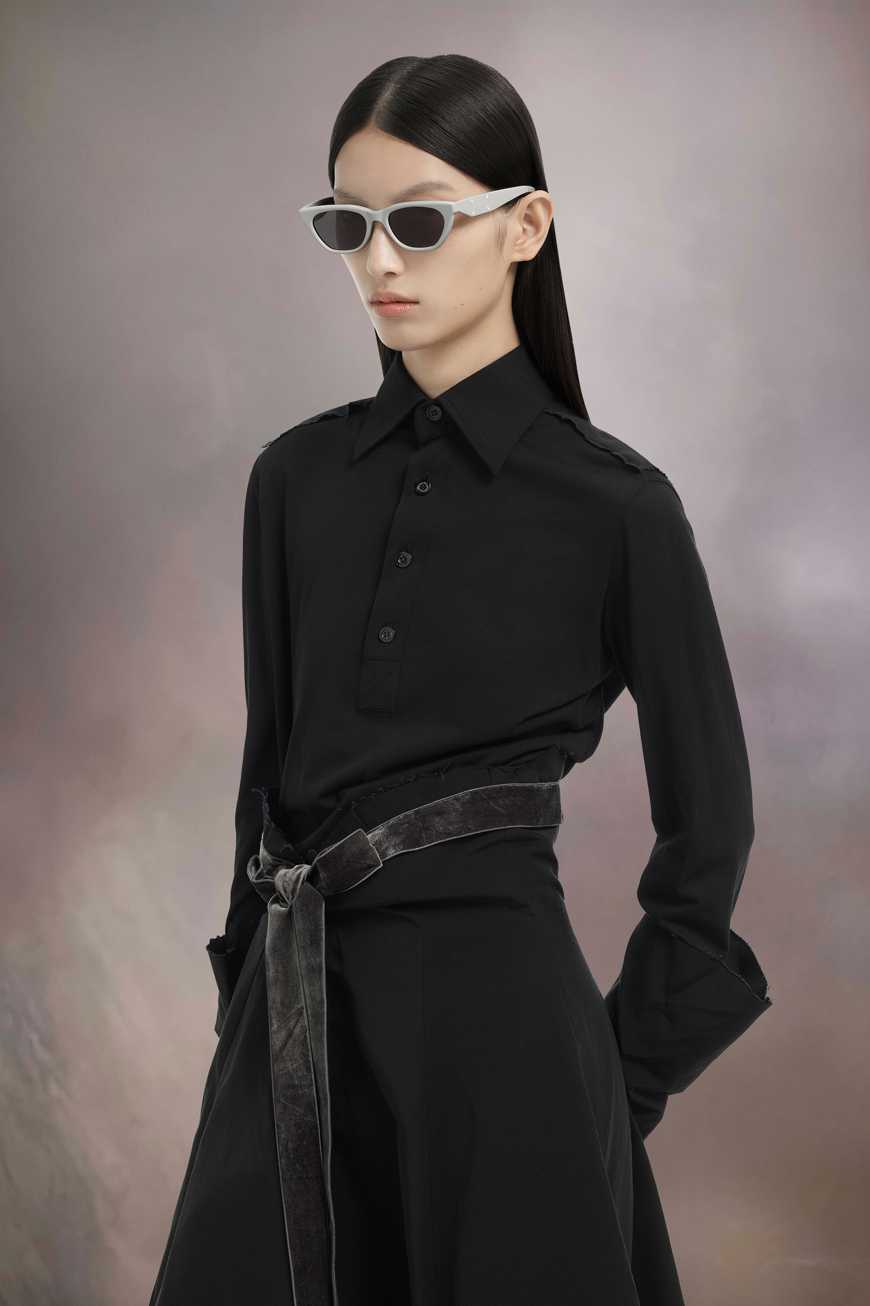 Lunettes de soleil cat-eye grises x Gentle Monster​
