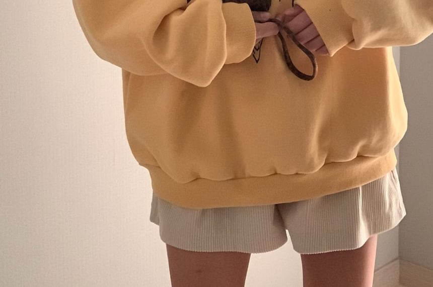 SeoulPop - Losvallende sweatshirt met hartprint