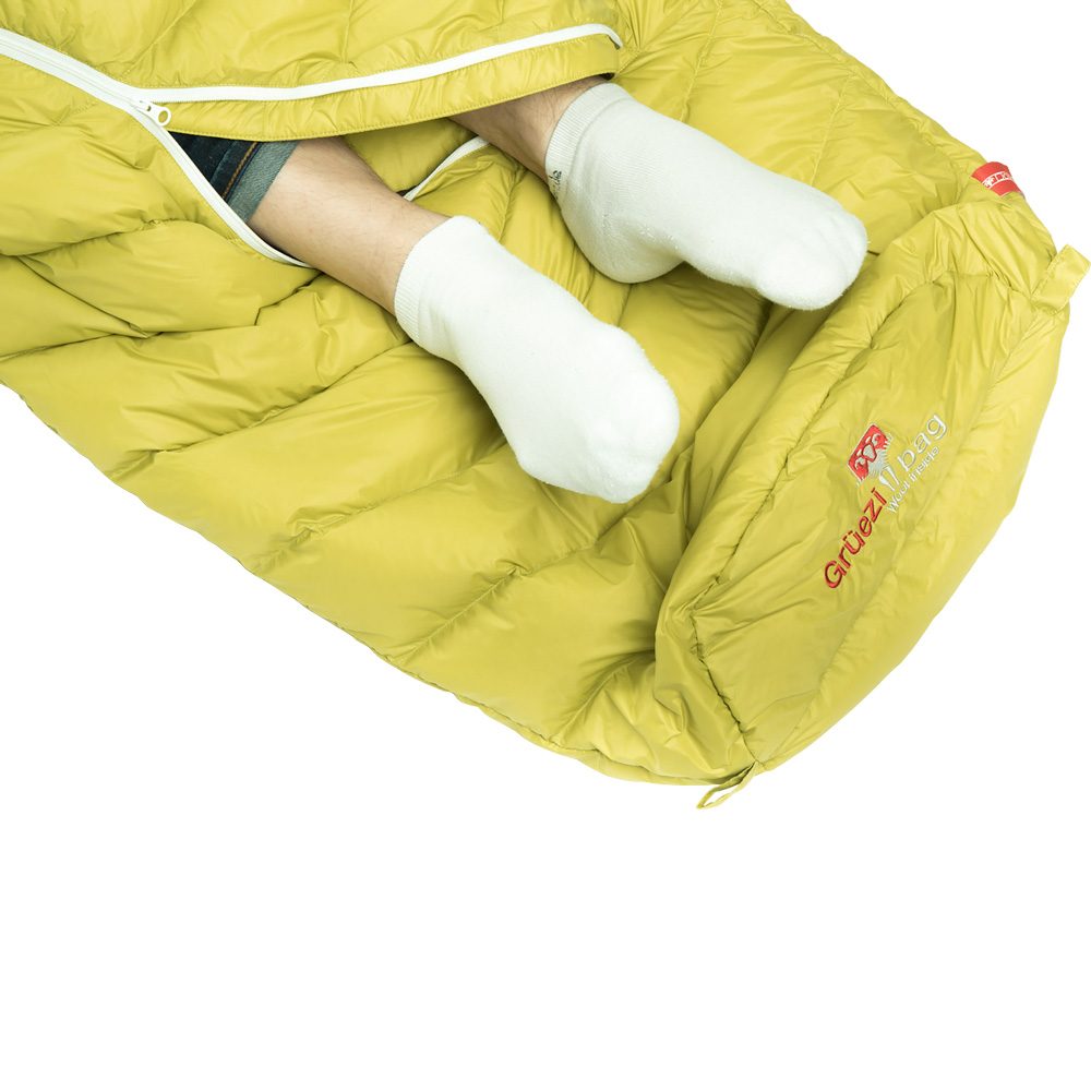 Grüezi Bag Biopod DownWool Extreme Light 185 Schlafsack warm olive