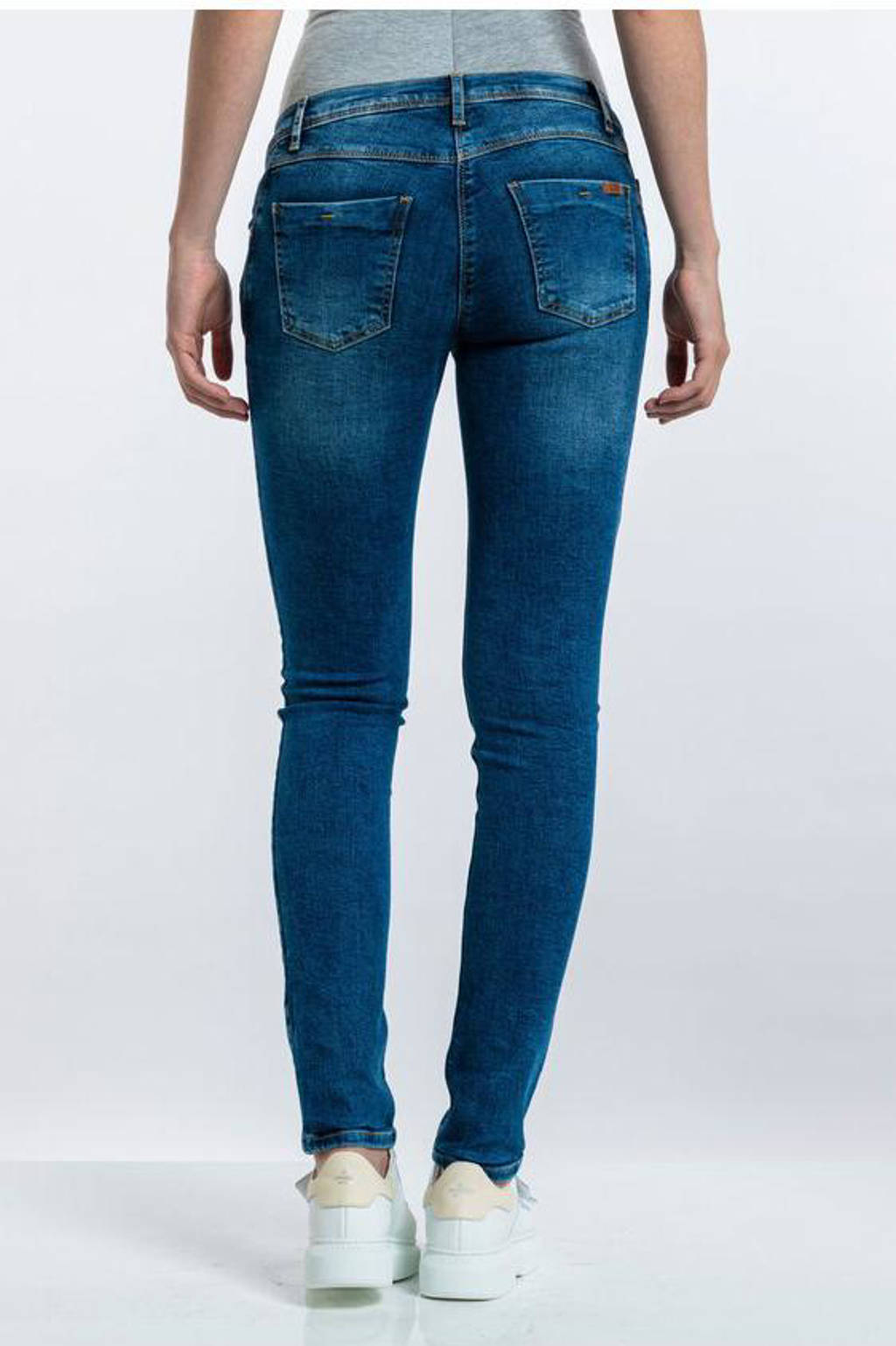 LOVE2WAIT skinny zwangerschapsjeans donkerblauw