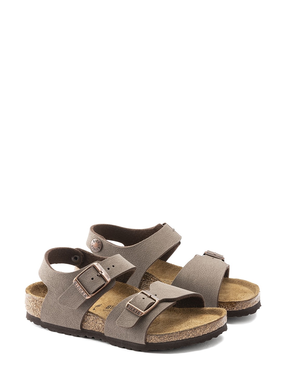 birkenstock sandales enfant new york cuir mocha marron