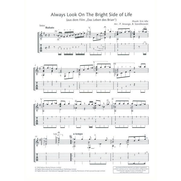 Schott Movie-Hits klassische Gitarre