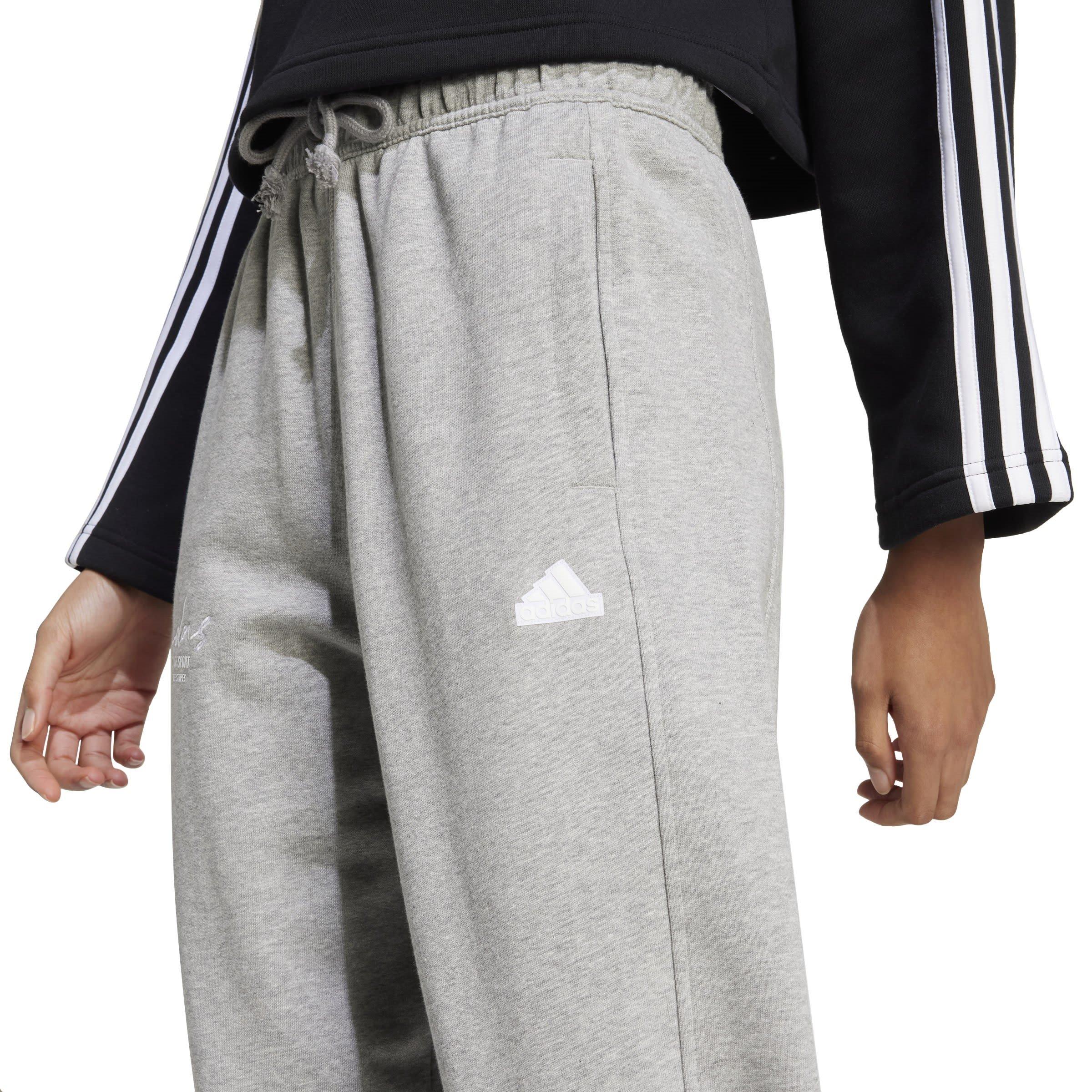 adidas Signature Graphic Embroidery French Terry Straight Leg Joggers
