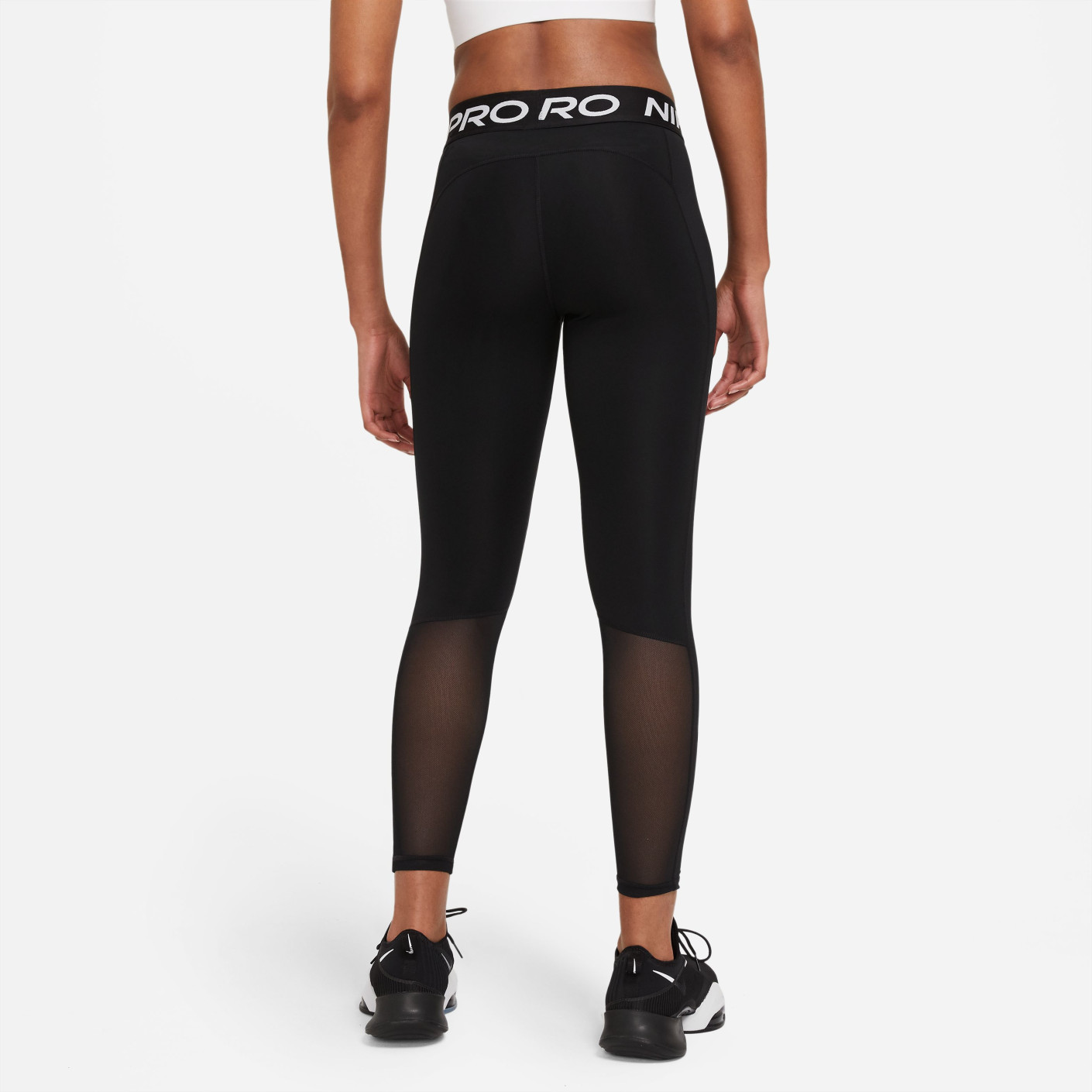 Nike Pro Tight Legging Dames Zwart Wit