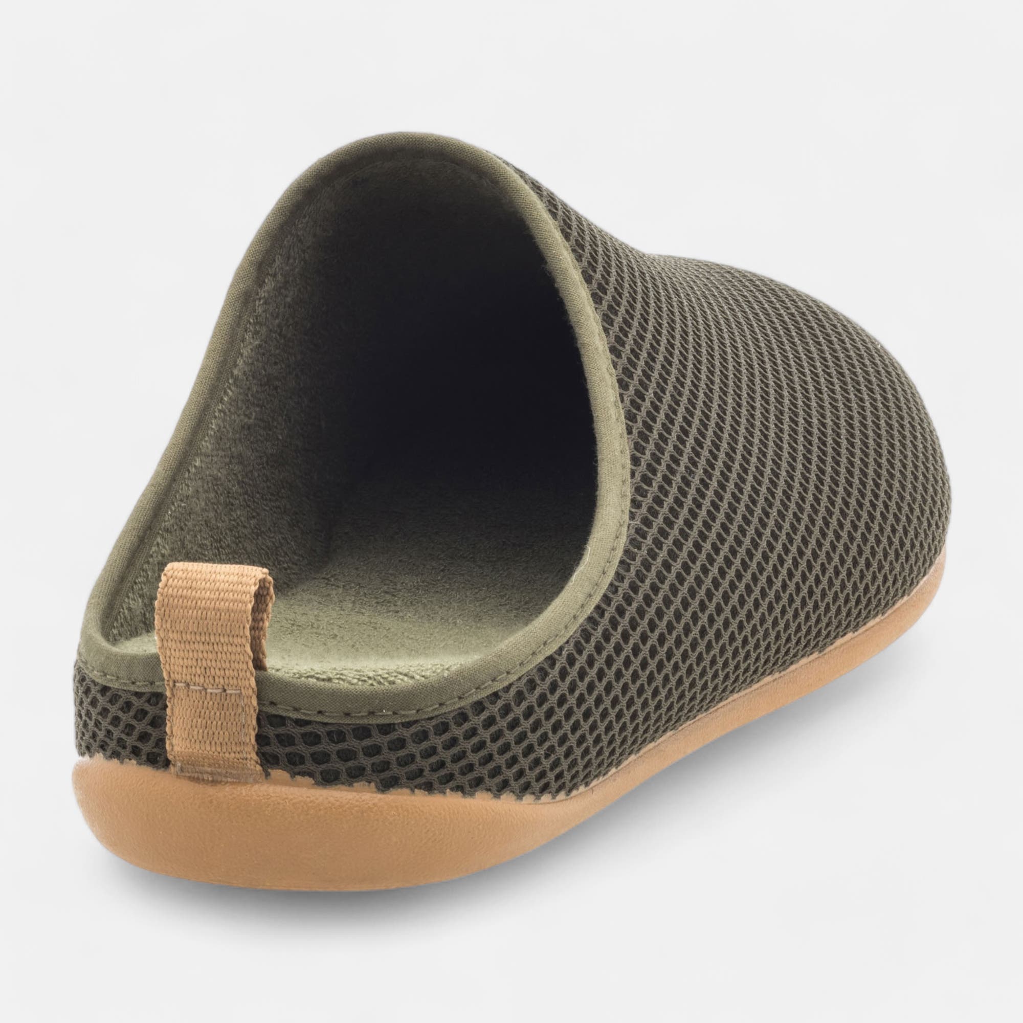 Pantoufles mules Homme kaki