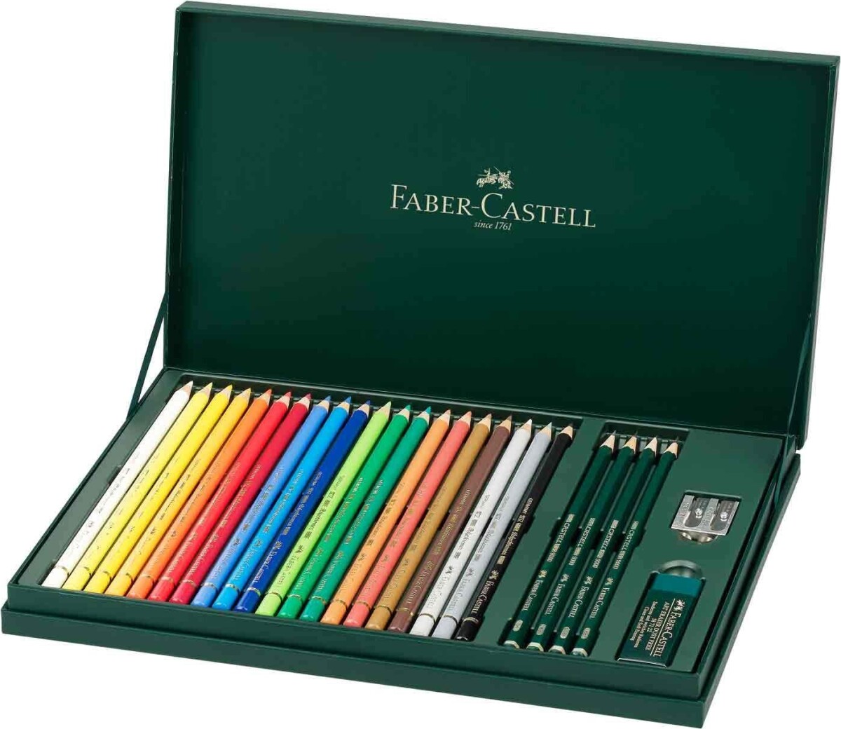 Faber-Castell - Polychromos Farveblyanter Med Tilbehør - 20 Stk