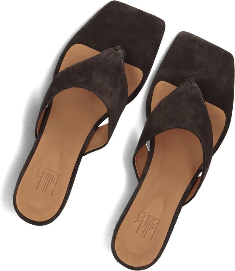 BILLI BI Teenslippers Dames A9627 Maat: 40 Materiaal: Suède Kleur: Bruin