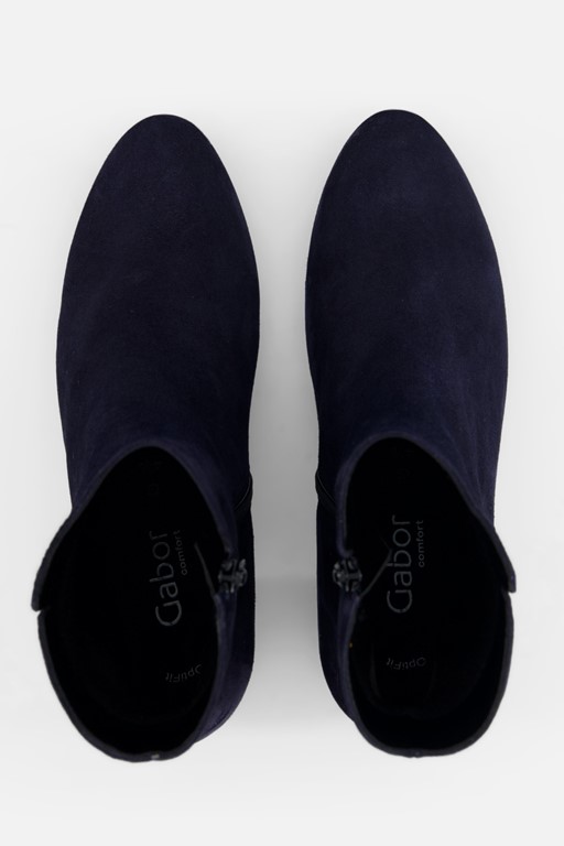 Gabor Enkellaarsjes blauw Suede