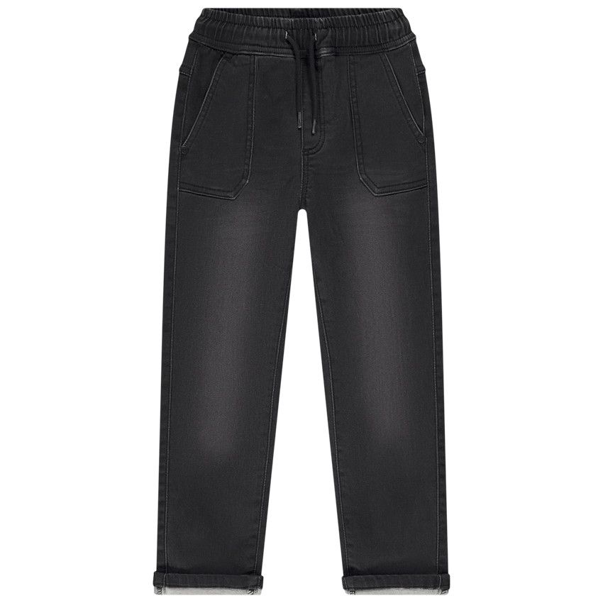Jean style jogger en denim pour garçon - Gris chiné