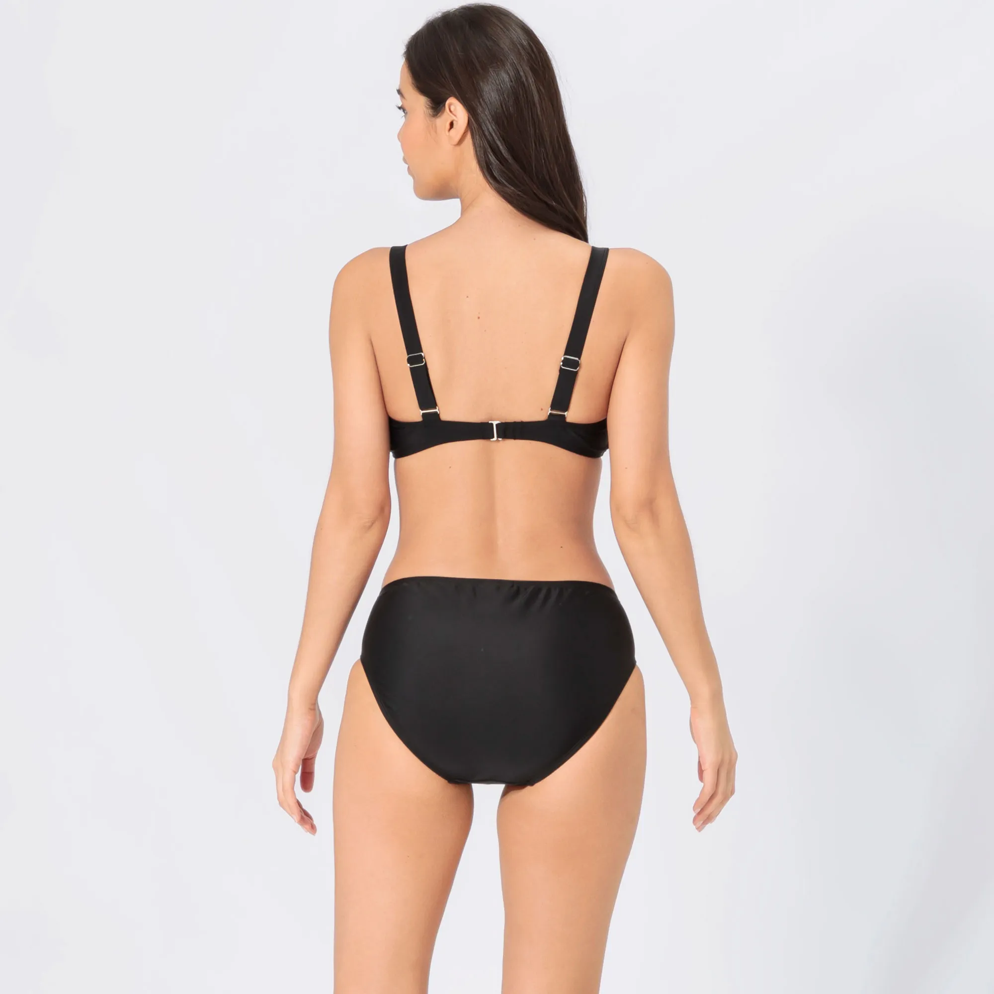 Damen-Bikinihose mit High-Waist-Schnitt