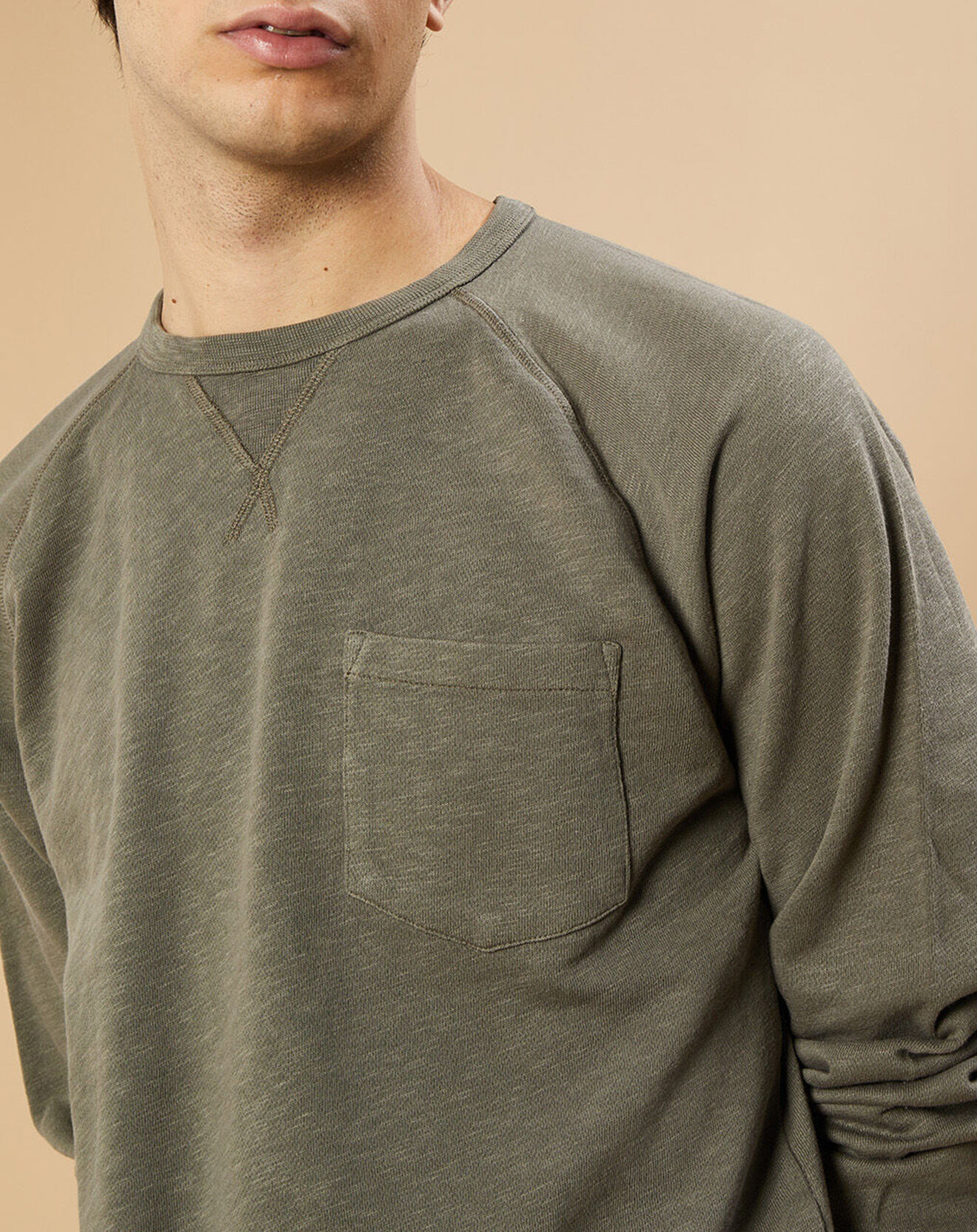 Hartford Sweat Light Pocket olive