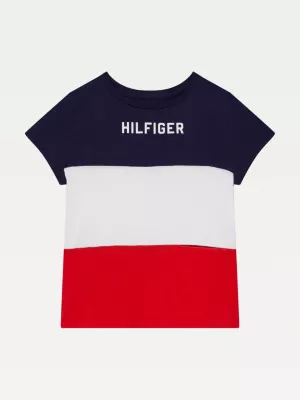 Camiseta adaptável com blocos de cores