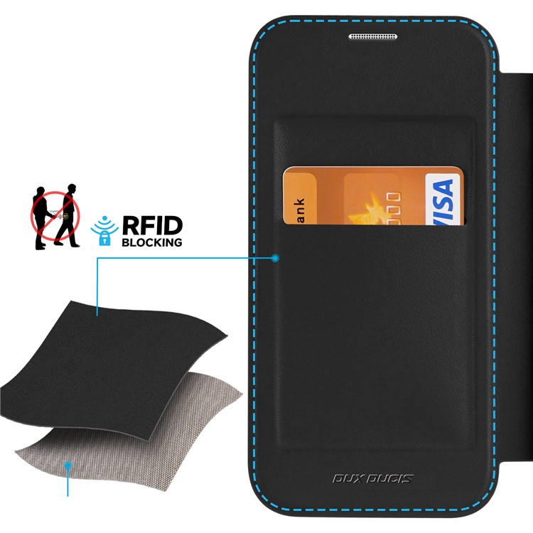 Samsung Galaxy S24  Plus Hybrid Leder Tasche   Kunststoff Rückseite - Schwarz / Transparent