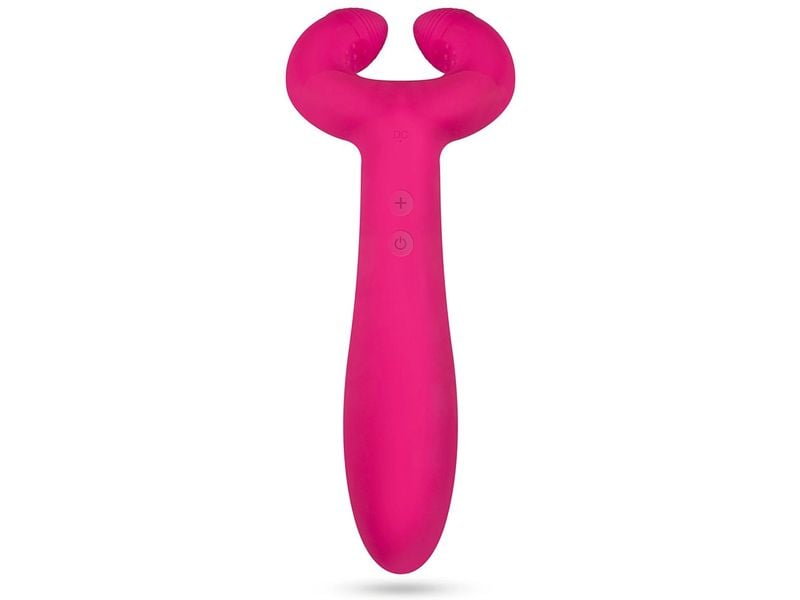 Teazers Paarvibrator Rosa Vielseitiger Paarvibrator für die Stimulation von G-Punkt, Klitoris und Penis