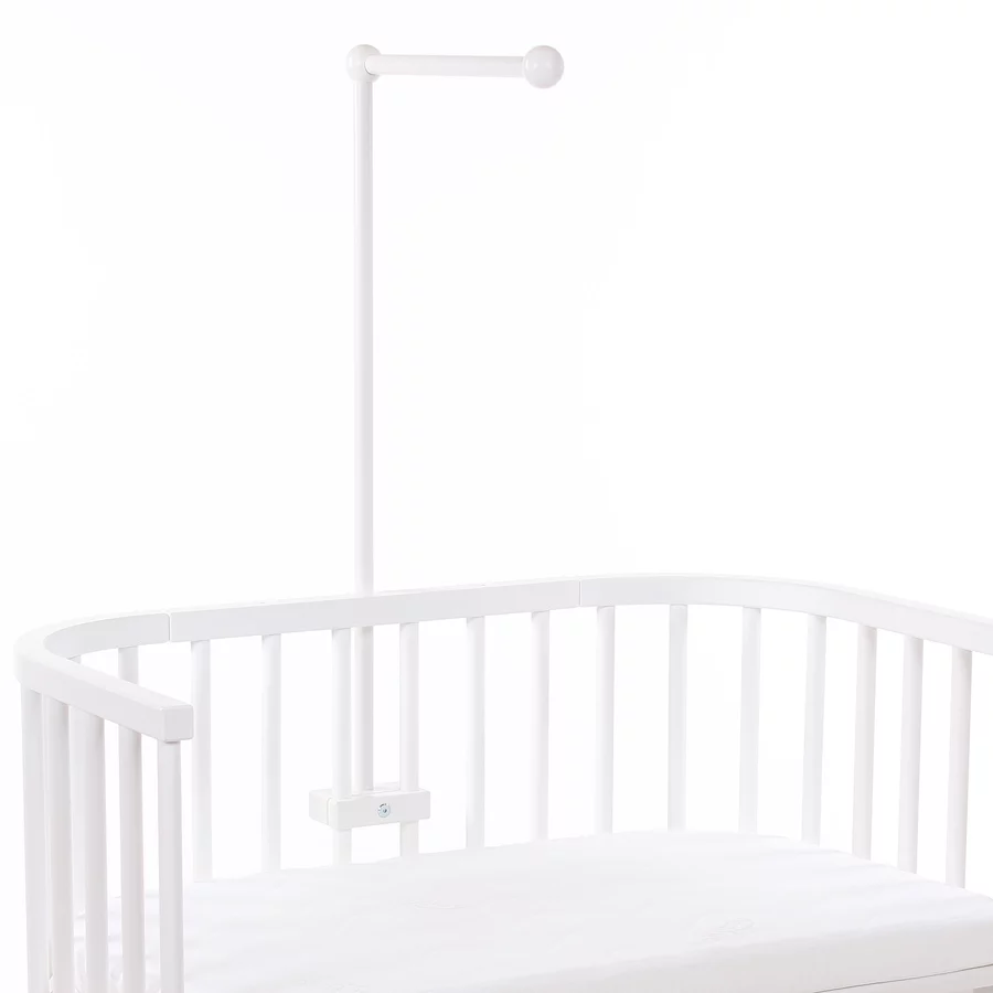 babybay® Mobilehalterung passend für alle Modelle mit Rundstäben weiß lackiert
