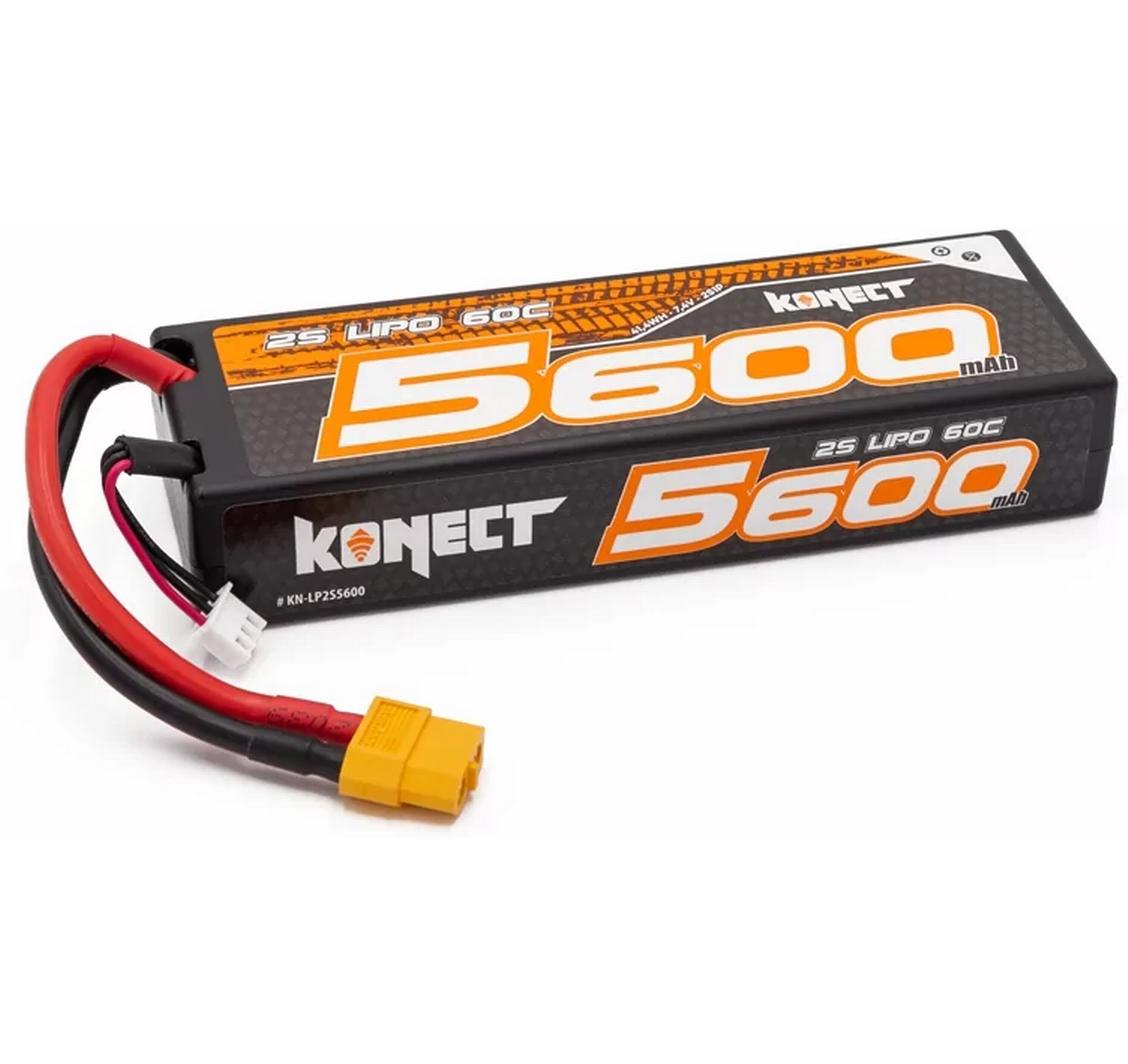 RC-Akku Lipo 5600 mAh 7.4 V 60C (Slim Pack XT60)Ersatzakku