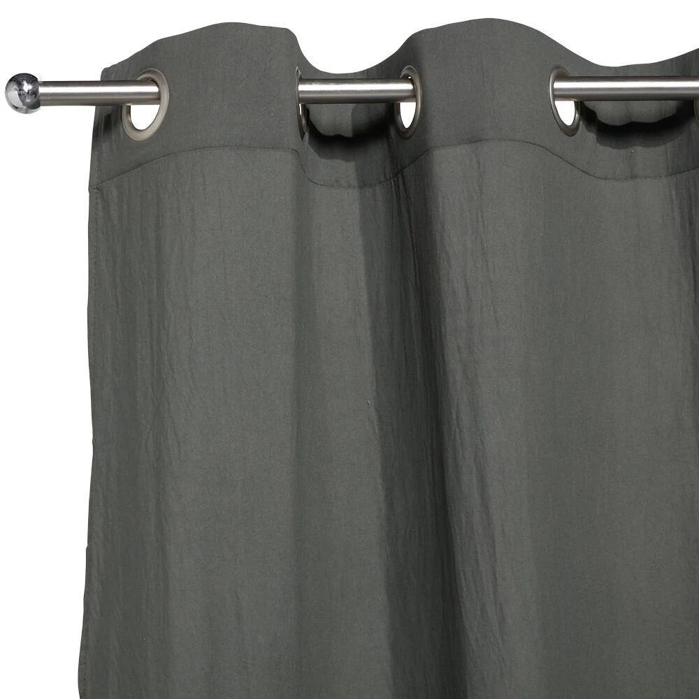 Rideau effet lavé 240x140cm polyester kaki
