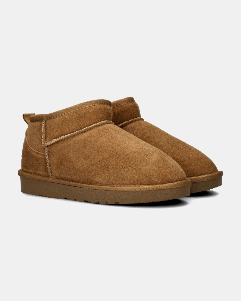 Nelson Gevoerde boots  - bruin